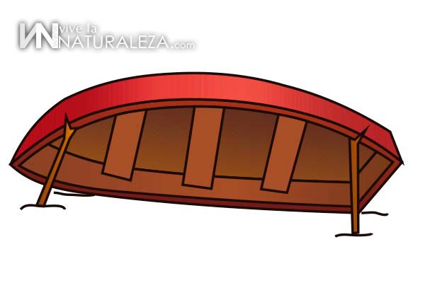 Refugio de supervivencia con una barca